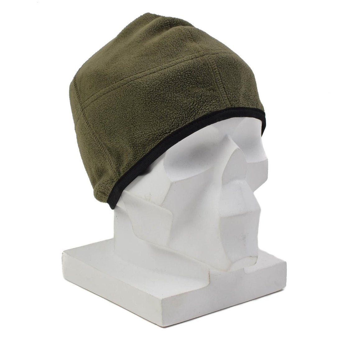 Oryginalna austriacka czapka beanie z polaru wojskowego Miękka ciepła zimowa czapka typu beanie na zewnątrz w kolorze oliwkowym