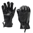 Original Belgian army tactical soldier leather gloves black military issue NEW - GoMilitar