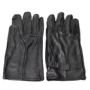 Original Belgian army tactical soldier leather gloves black military issue NEW - GoMilitar
