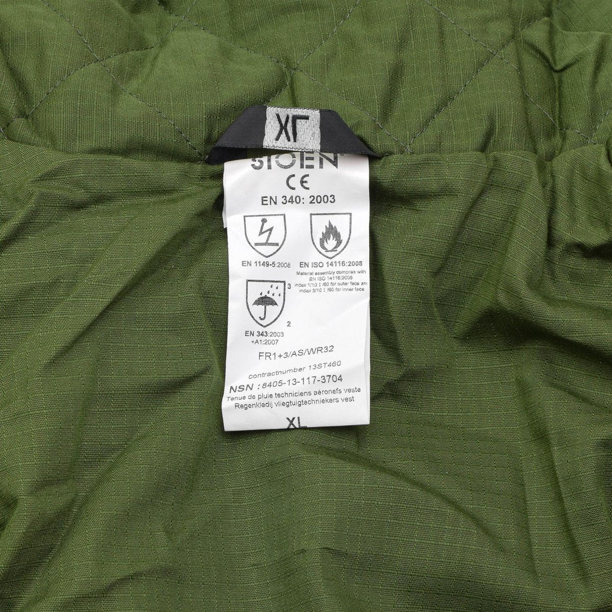Oryginalna belgijska wojskowa menu deszczowa z podszewką Olive Waterproof Field Nowe