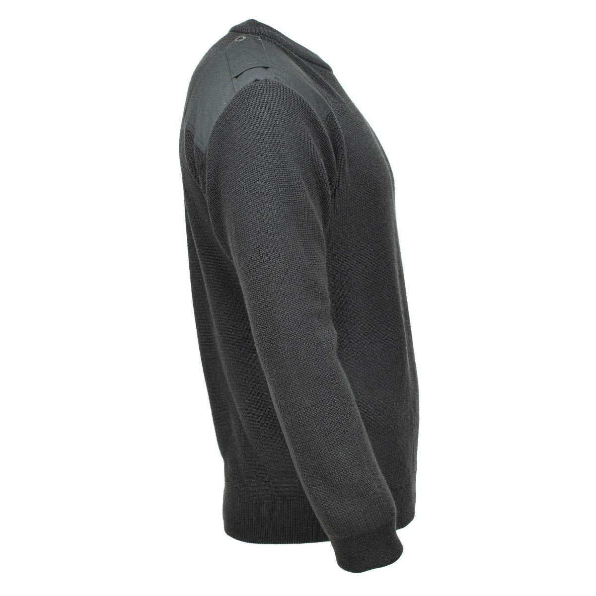 Oryginalny belgijski sweter wojskowy wełna ciemnozielona ciepła, oddychająca pullover nowy