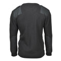 Oryginalny belgijski sweter wojskowy wełna ciemnozielona ciepła, oddychająca pullover nowy