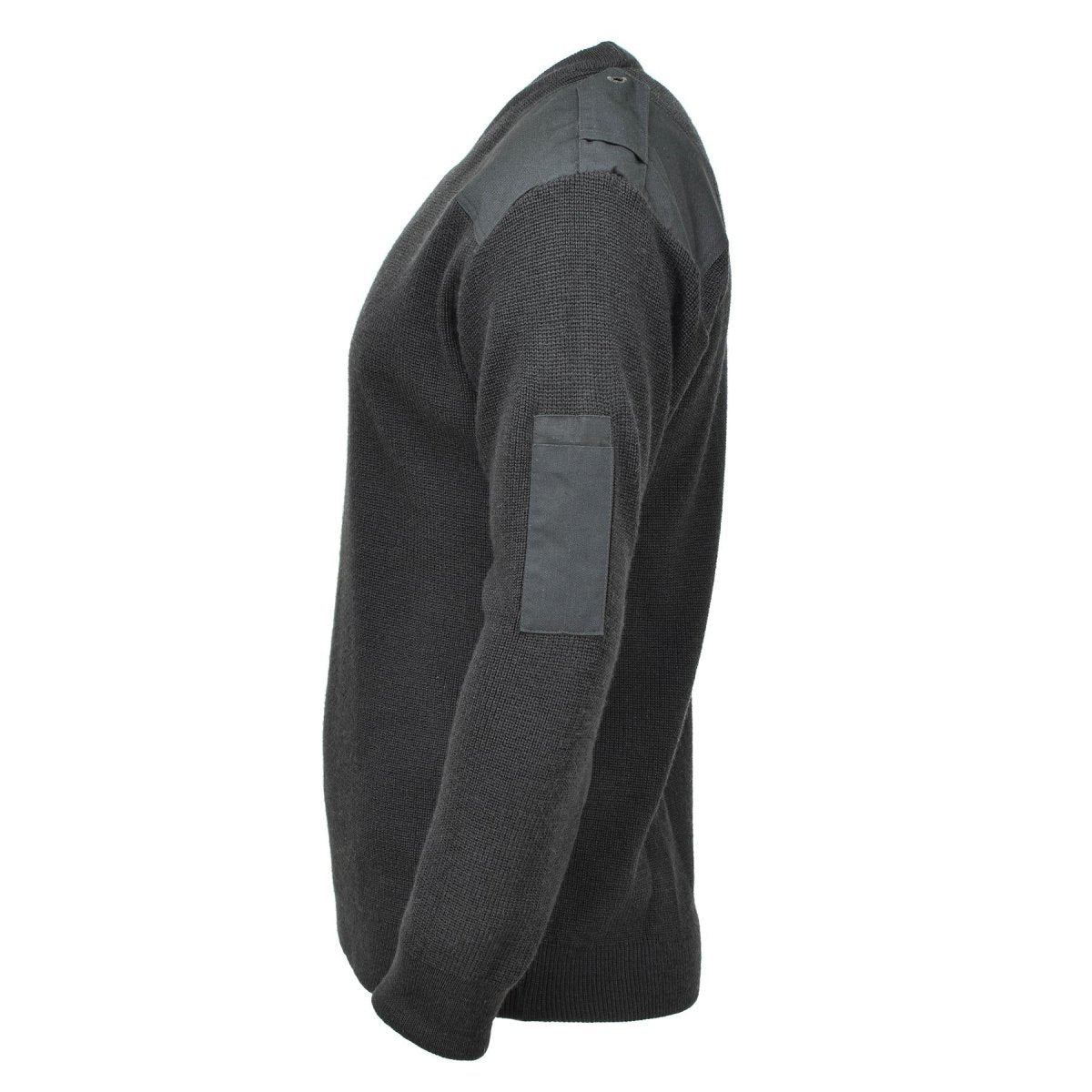 Oryginalny belgijski sweter wojskowy wełna ciemnozielona ciepła, oddychająca pullover nowy