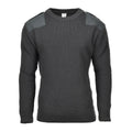 Oryginalny belgijski sweter wojskowy wełna ciemnozielona ciepła, oddychająca pullover nowy