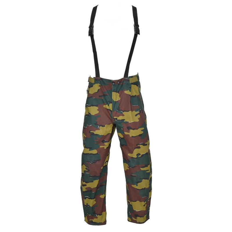 Oryginalne belgijskie wodoodporne spodnie jigsawowe Camo Seyntex deszczowe spodnie