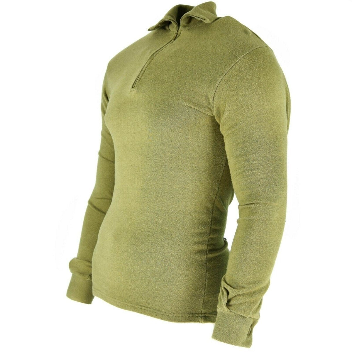 Oryginalna armia brytyjska Tricot Shirt zamek błyskawiczny