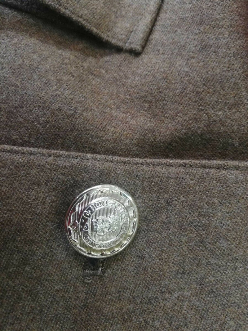 Oryginalny brytyjska wojskowa kurtka formalna mundur wojskowy Khaki nowy