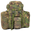 Oryginalne brytyjskie taktyczne plecak Woodland Camo 90 litrów bocznych kieszeni