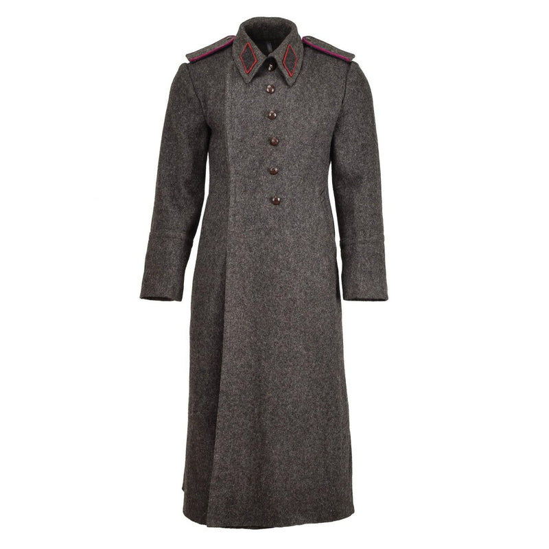 Original Bulgarian Military gray coat wool overcoat heavy winter long shinel - GoMilitar