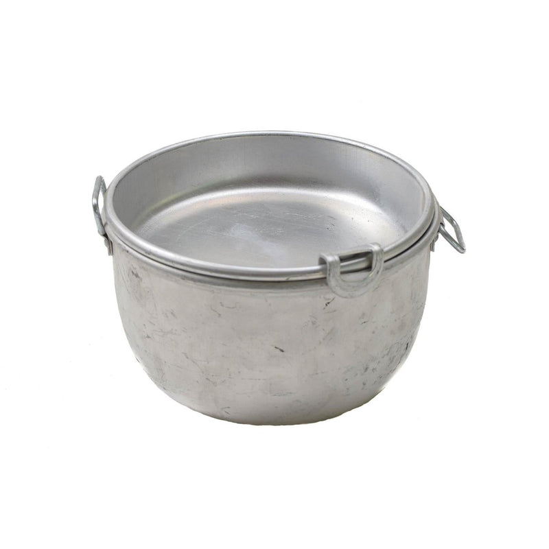 Original Bulgarian Military vintage mess kit hiking camping firepit pot pan NEW - GoMilitar