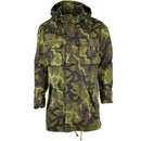 Original Czech army military combat CZ 95 camo field jacket parka with hood and multiple pockets for outdoor use