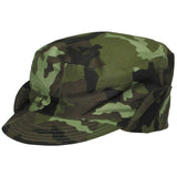Oryginalny czeski wojskowy M95 Woodland Camouflage Field Field Cal Cap Necka