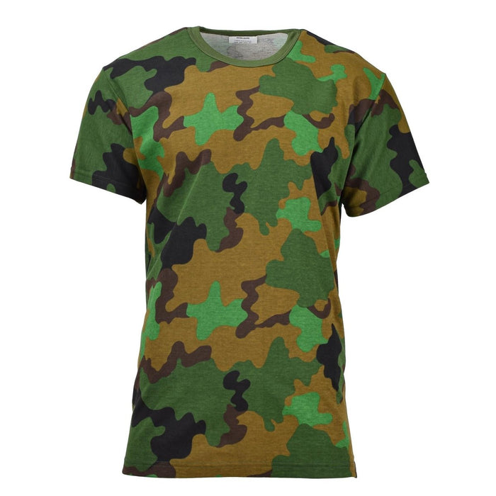 Oryginalna koszulka wojskowa holenderska w kamuflażu leśnym T-shirt z nadwyżki wojskowej Jungle, nowa - GoMilitar