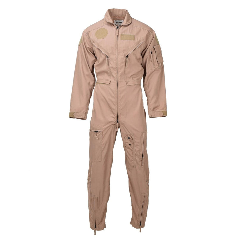 Original Dutch military coverall khaki flight pilot jumpsuit meta - aramid NEW - GoMilitar