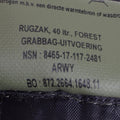 Oryginalne holenderskie wojskowe piechoty morskie piechoty piechoty morskiej pieszo pieszo kempingowe Woodland 40L