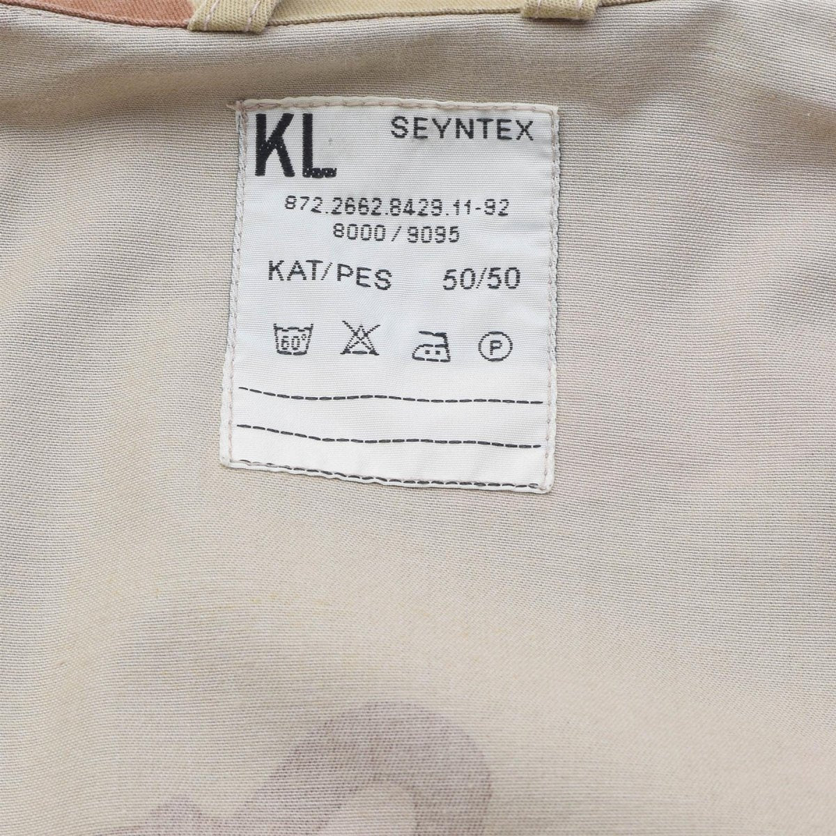 Oryginalna holenderska koszula wojskowa polowa zapinana na zatrzaski, 3-kolorowy pustynny moro