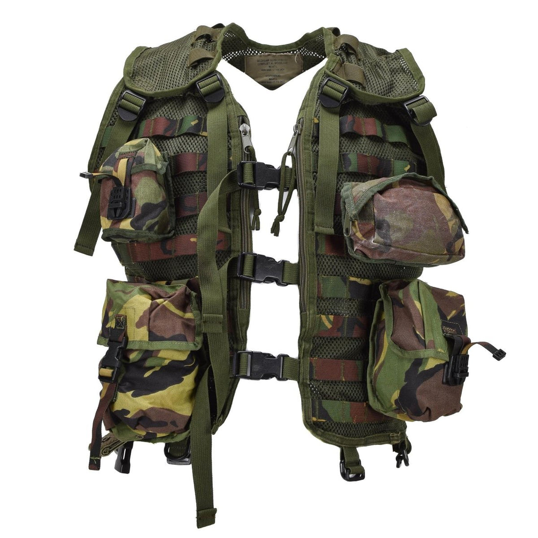 Oryginalna holenderska kamizelka wojskowa Ops Pokrowiec z możliwością regulacji DPM Woodland Camo