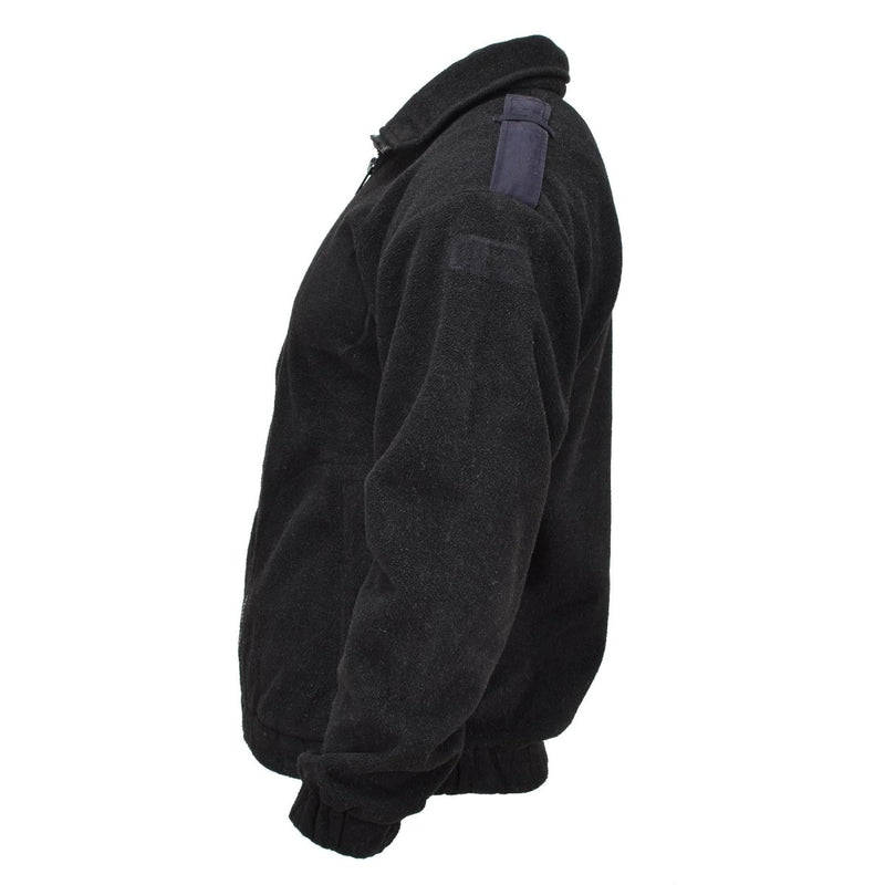 Original Dutch Military Police fleece jacket warm sweater winter jumper black - GoMilitar