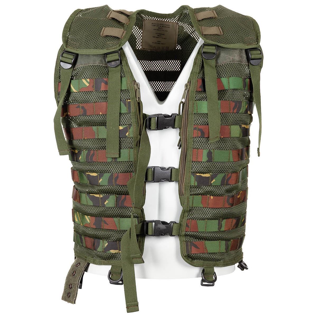 Oryginalny holenderski kamizelka taktyczna Molle Załącznik DMP Woodland Camuflage