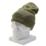 Oryginalna holenderska czapka zimowa wojskowa WoolGuard Roll Top wełniana czapka zimowa w kolorze zielonym