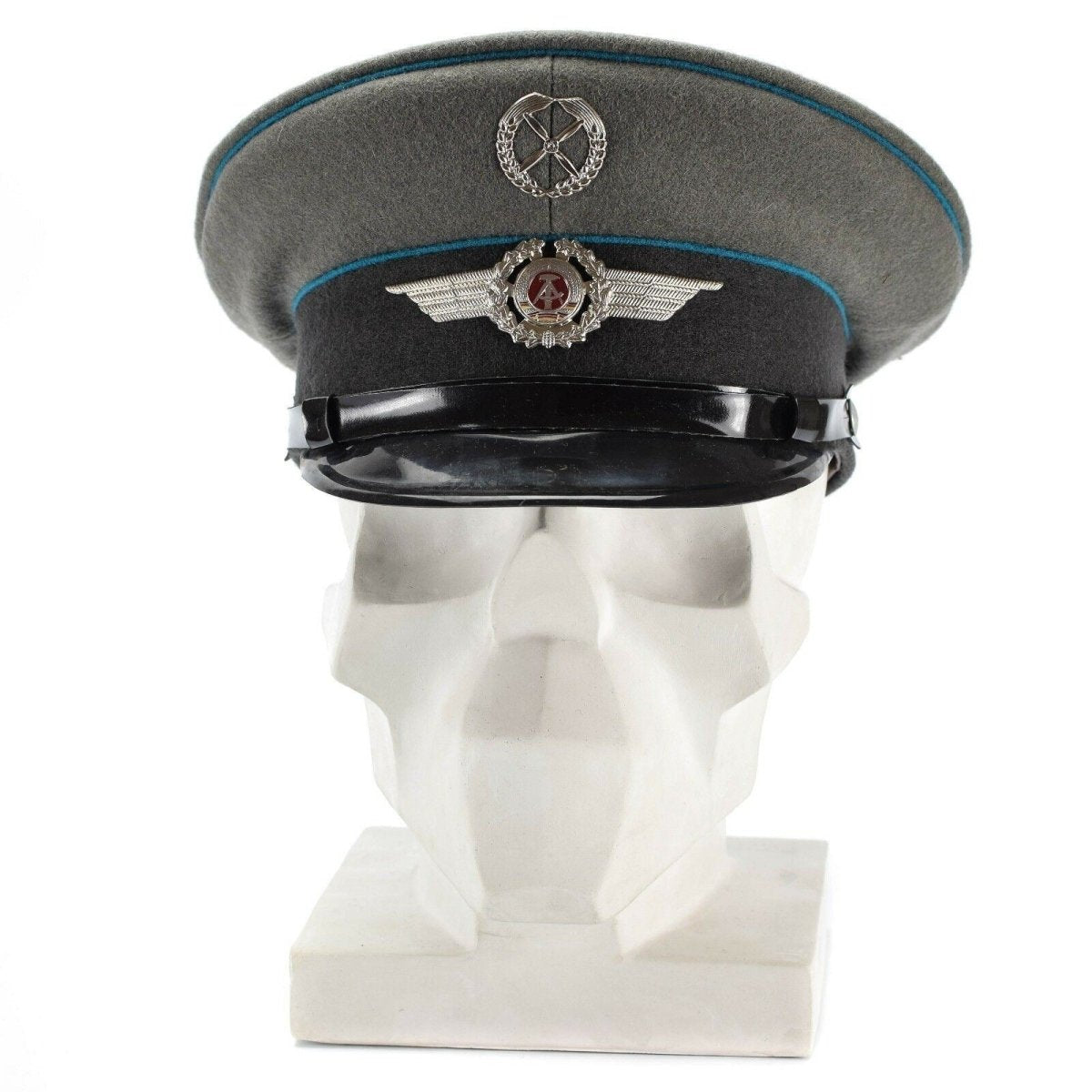 Oryginalne wschodnie niemieckie nva armia Visor Cap Air Forces Airia Oniósł Nowy kapelusz Nowy