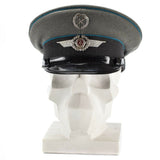 Oryginalne wschodnie niemieckie nva armia Visor Cap Air Forces Airia Oniósł Nowy kapelusz Nowy