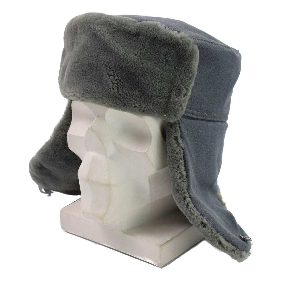 Oryginalny Oficer armii Wschodnich Niemiec Winter Hat Zimna pogoda Ushanka Faux Fur New