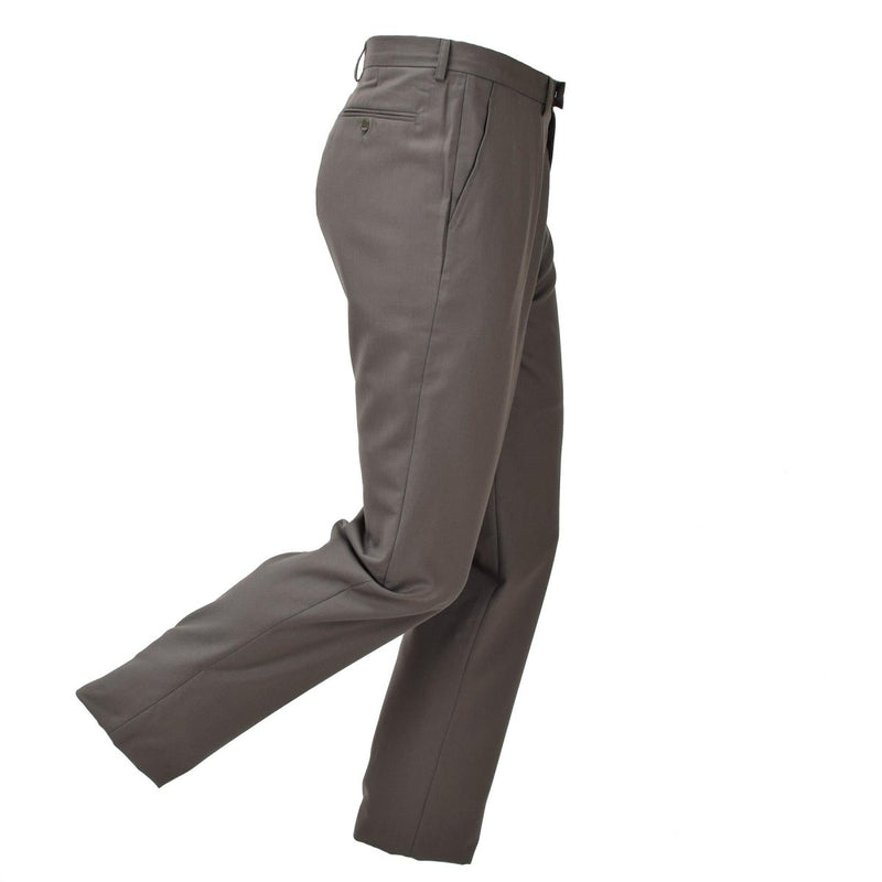 Original French military dress pants formal brown casual army trousers NEW - GoMilitar