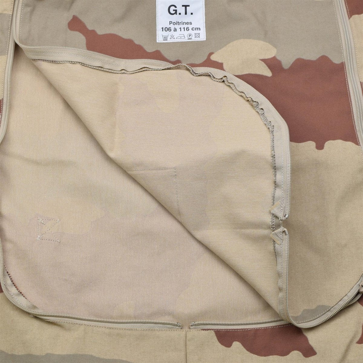 Oryginalna francuska kurtka wojskowa Flak bez płyt balistycznych Deguet Camo