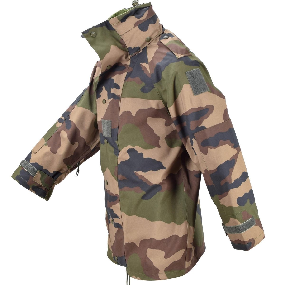 Oryginalna francuska wojskowa wodoodporna kurtka TRILAMINE Field Rain Coat CCE NOWOŚĆ