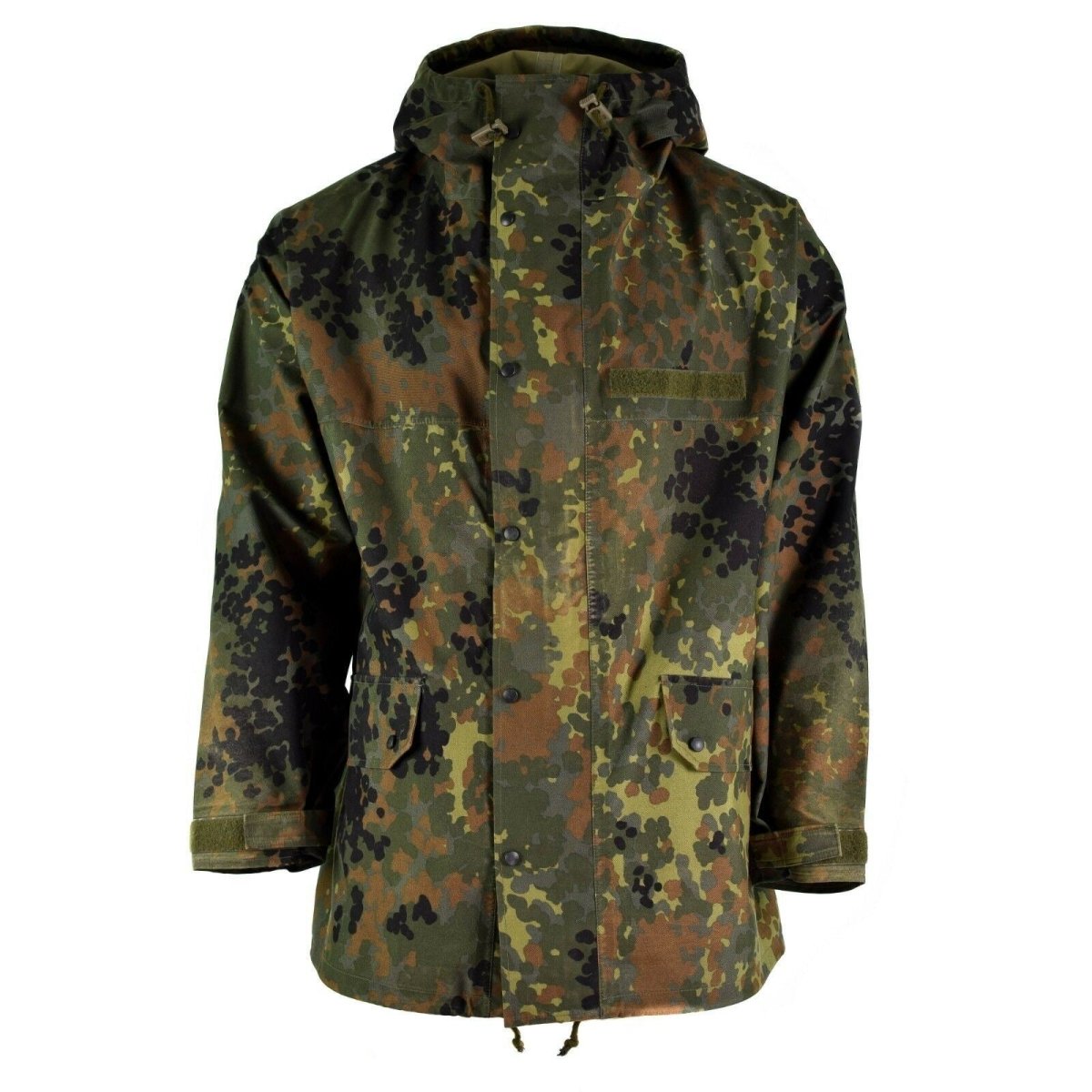 Oryginalna niemiecka kurtka polowa Goretex Flecktarn Wodoodporny sprzęt przeciwdeszczowy Parkana