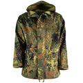 Oryginalna niemiecka kurtka polowa Goretex Flecktarn Wodoodporna deszcz