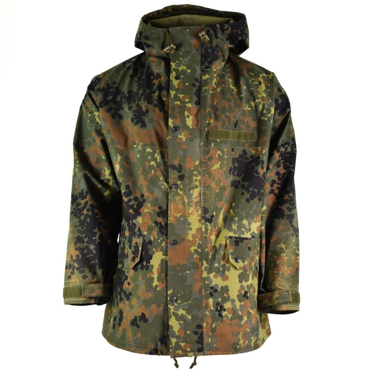 Oryginalna niemiecka kurtka polowa Goretex Flecktarn Wodoodporna deszcz