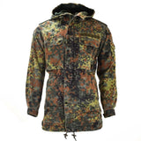 Oryginalna niemiecka kurtka pola armia parka parka wojskowa Flecklecktarn Camo wkładnia