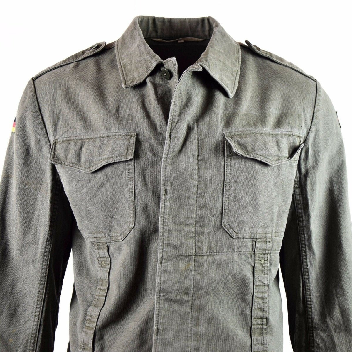 Oryginalna niemiecka kurtka armii Moleskin. Vintage BW Army Field Olive Crea