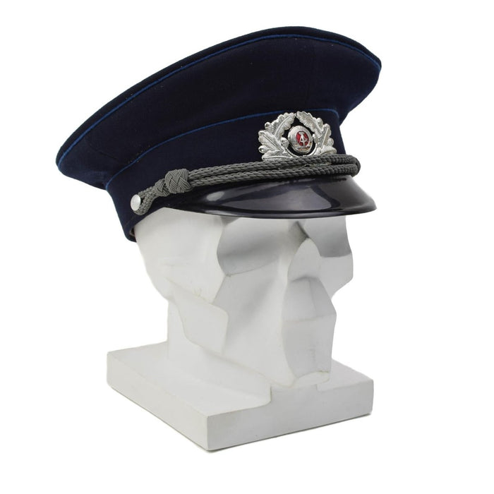 Oryginalny niemiecki przewód sądowy Mdl z daszkiem NVA Soldat Badge Blue - GoMilitar