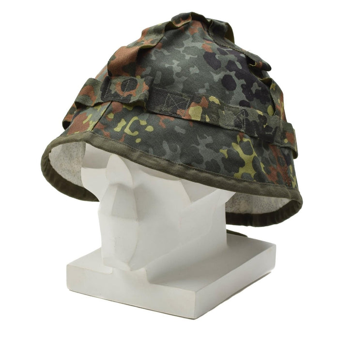 Oryginalny niemiecki pokrowiec na hełm wojskowy w kamuflażu flecktarn NOWOŚĆ - GoMilitar