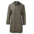 Oryginalna niemiecka wojskowa długa kurtka Parka Olive Hooded Field Coat Army Outdoor