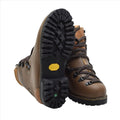 Oryginalne Buty Turystyczne Niemieckiej Armii Wojskowej Skórzane Vibram Outdoor Brązowe