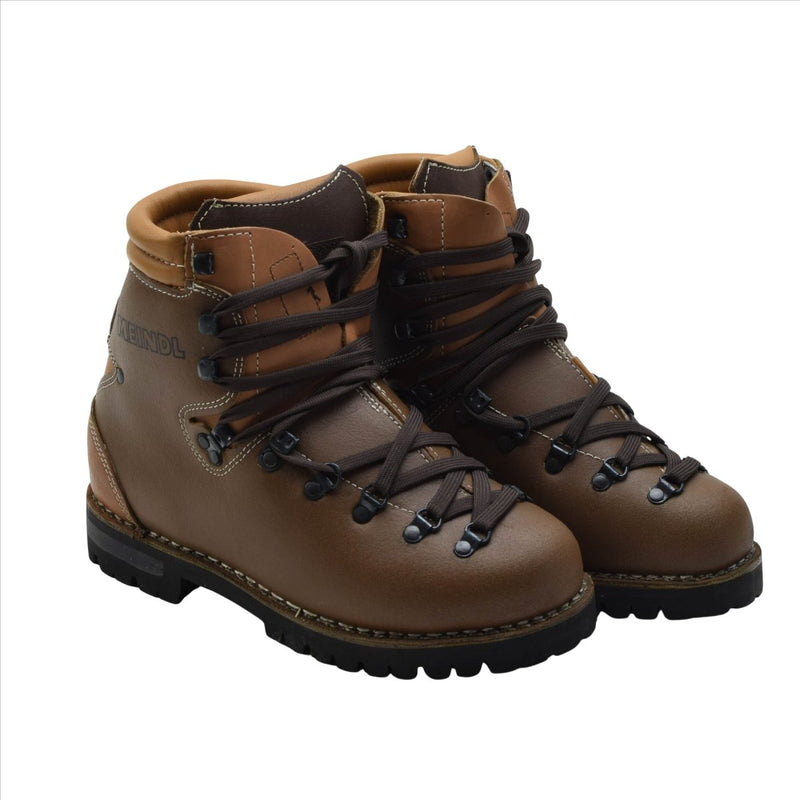Original German Military MEINDL Hiking Boots Leather Vibram Sole Brown - GoMilitar