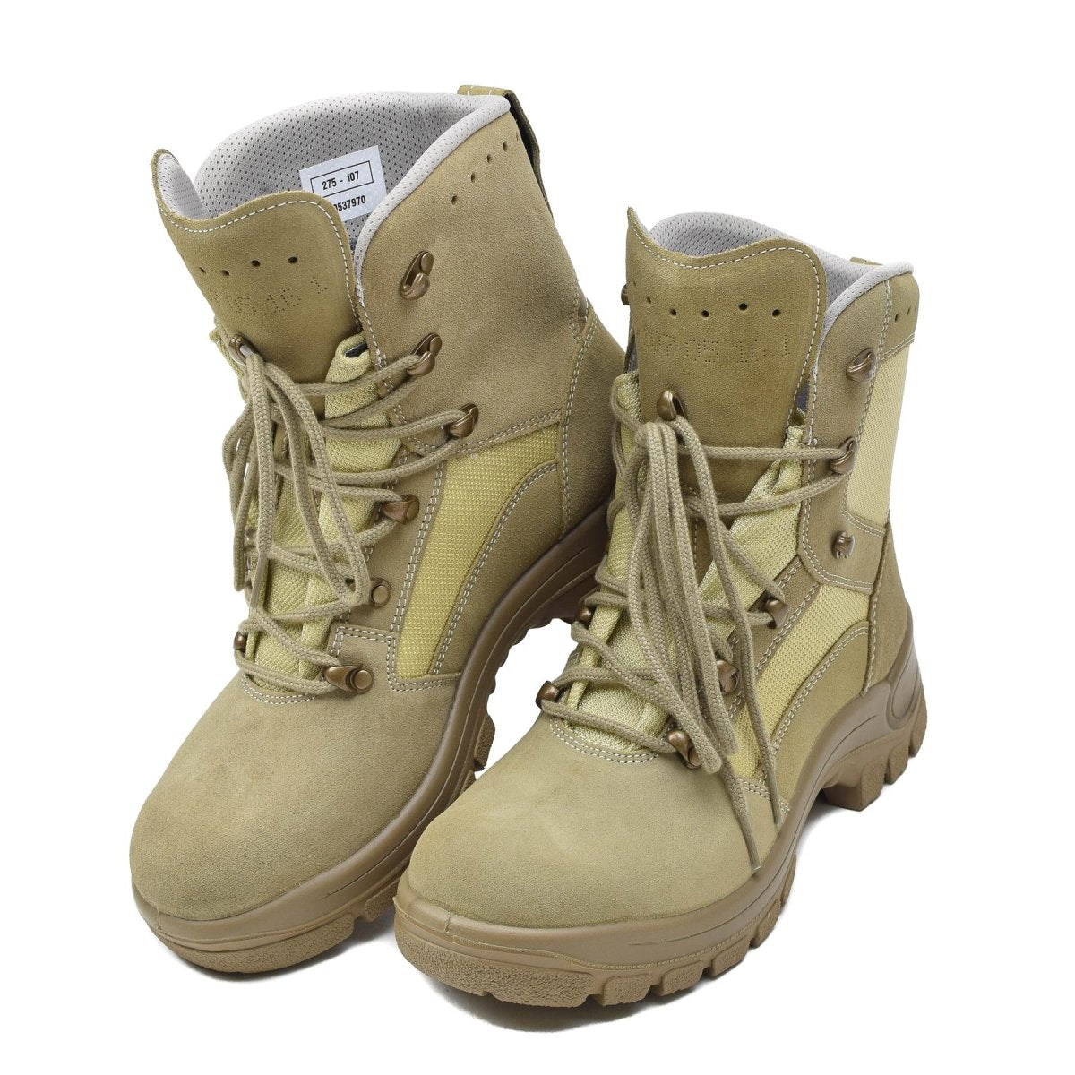 Oryginalne niemieckie wojskowe buty taktyczne Wodoodporne Khaki Ruble Round Sole Nowa