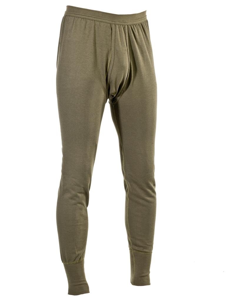 Oryginalne niemieckie kalesony wojskowe termoaktywne Long Johns Army wydane w kolorze oliwkowym