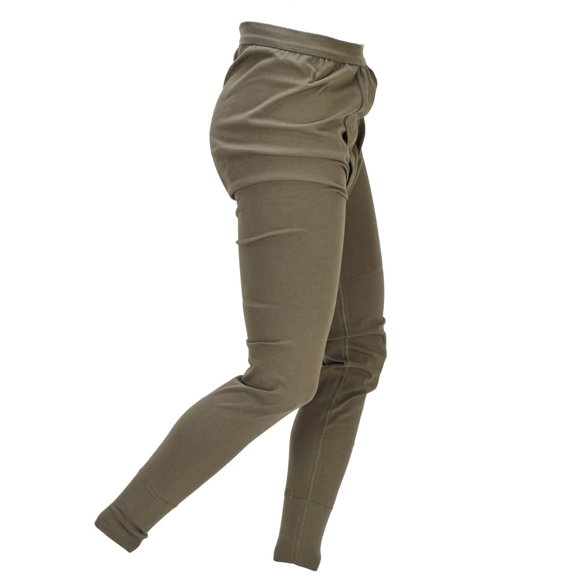 Oryginalne niemieckie kalesony wojskowe termoaktywne Long Johns Army wydane w kolorze oliwkowym