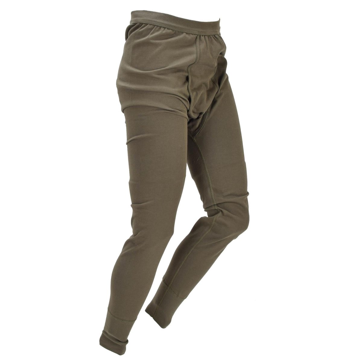 Oryginalne niemieckie kalesony wojskowe termoaktywne Long Johns Army wydane w kolorze oliwkowym