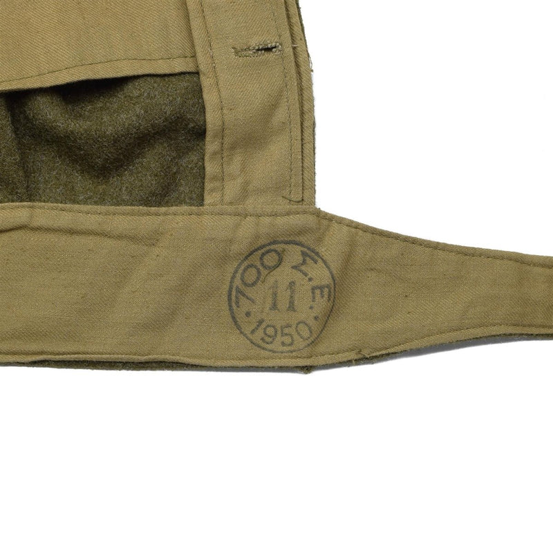 Original Greek army Eisenhower Ike jacket olive wool vintage field military - GoMilitar