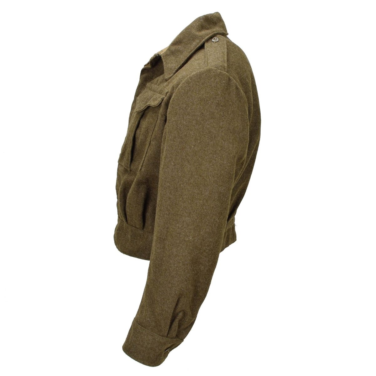 Oryginalna armia grecka Eisenhower Ike Jacke Olive Wool Wool Vintage Field Wojska
