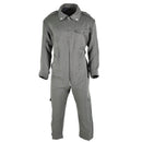 Original Italian Air Forces durable green workwear coverall with zipper closure and adjustable waist, military surplus style