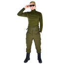 Original Italian army tricot shirt zipper Undershirt F1 thermal Green OD NEW - GoMilitar