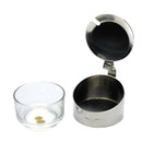 Original Italian Military Stainless Steel Glass Cheese Storage Container - GoMilitar