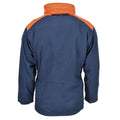 Oryginalny włoski trylaamina granatowa kurtka parka z kapturem vintage Waterproof New Waterproof
